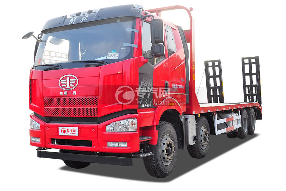 解放J6P前四后八平板运输车3