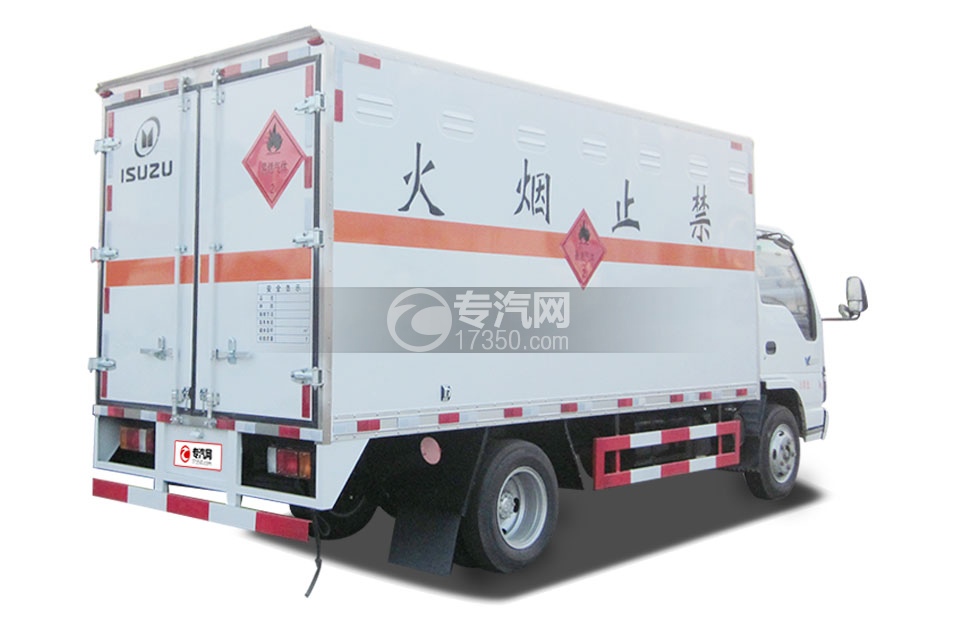 庆铃五十铃600P庆铃五十铃600P易燃气体厢式运输车4