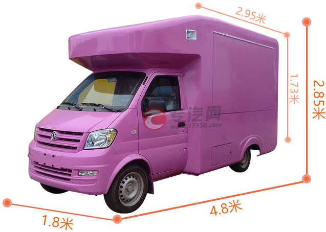 东风俊风国五流动售货车尺寸大图