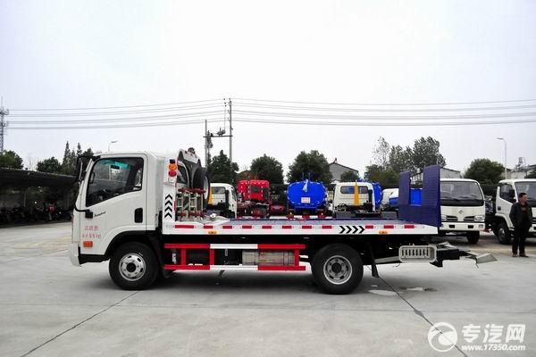 大运奥普力一拖二清障车