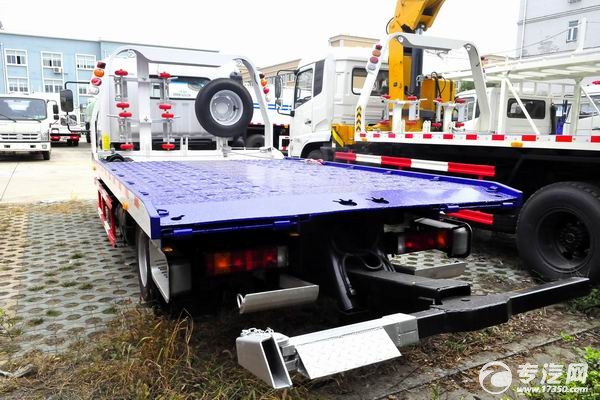 现代一拖二清障车