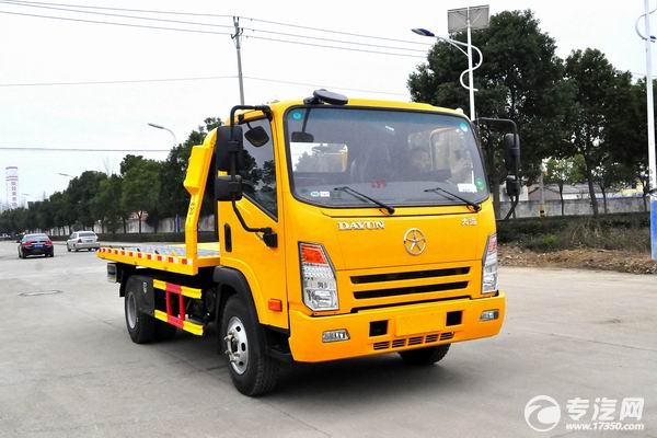 大运奥普力一拖二清障车