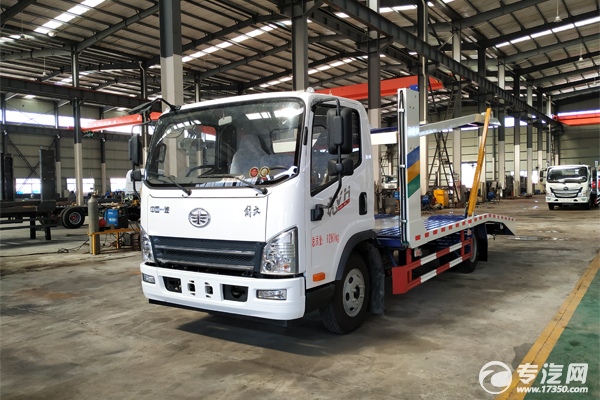 解放虎V黄牌双层清障车