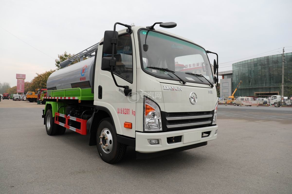 大运新奥普力单排国六吸粪车左前45度图