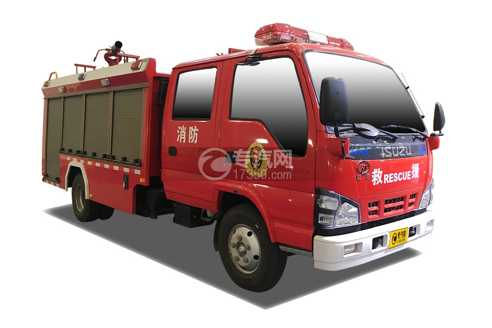 庆铃五十铃双排4K泡沫消防车