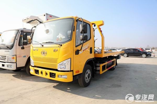 带你了解一下解放的蓝牌国六清障车