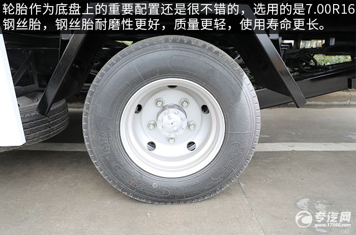 庆铃五十铃KV600一拖二清障车评测轮胎