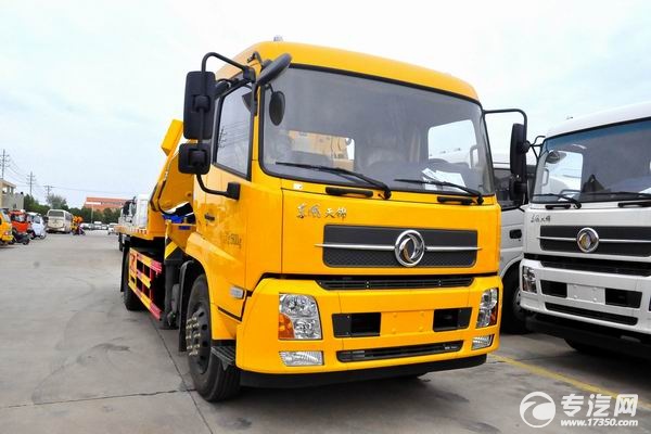 东风天锦一拖二清障车