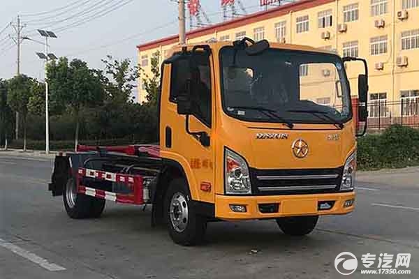 大运国六车厢可卸式垃圾车