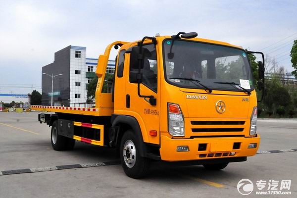 大运奥普力4400轴距一拖二清障车