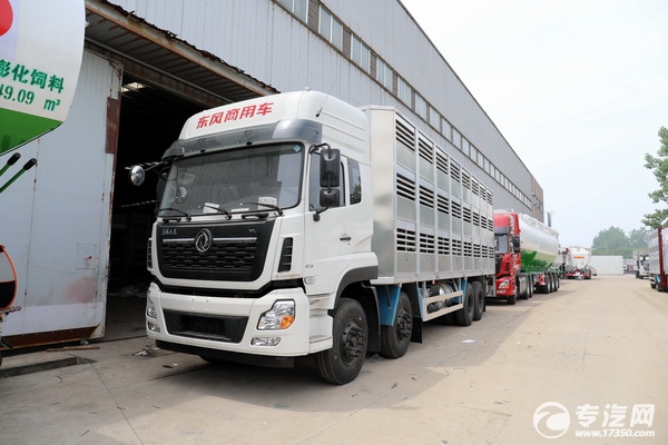 东风天龙前四后八畜禽运输车
