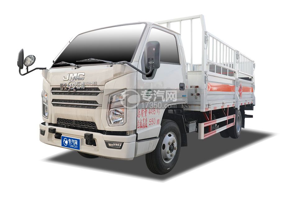 江铃顺达国六4.15米气瓶运输车（仓栏式）