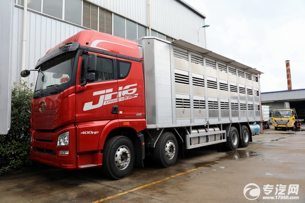 解放JH6前四后八国六铝合金畜禽车