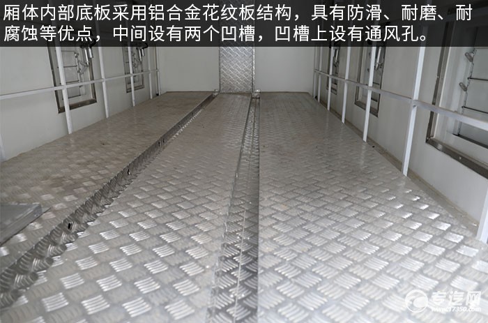 江铃凯运国六蓝牌厢式雏禽车评测厢体底板