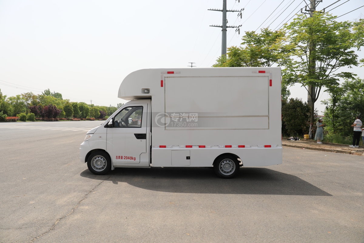开瑞优劲国六移动售货车(白色)左侧图