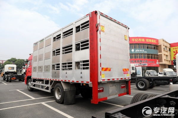 江淮格尔发单桥国六铝合金畜禽车