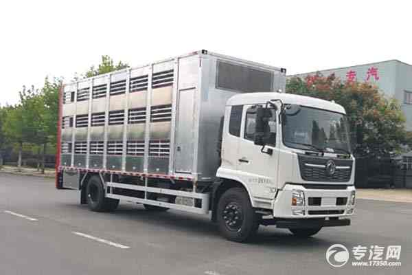 一款智能化又多变的拉猪车——东风天锦单桥国六铝合金畜禽运输车