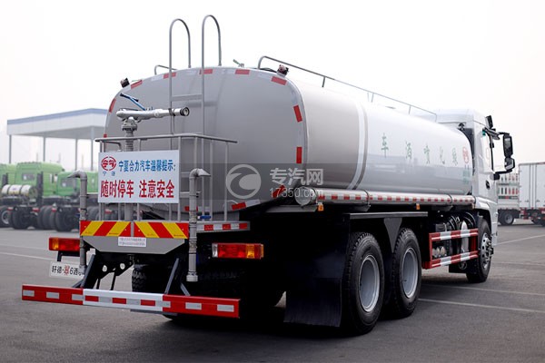 陕汽轩德翼6后双桥国六15.4方洒水车右后图