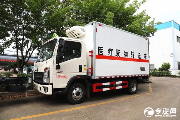 重汽豪沃悍将国六医疗废物转运车