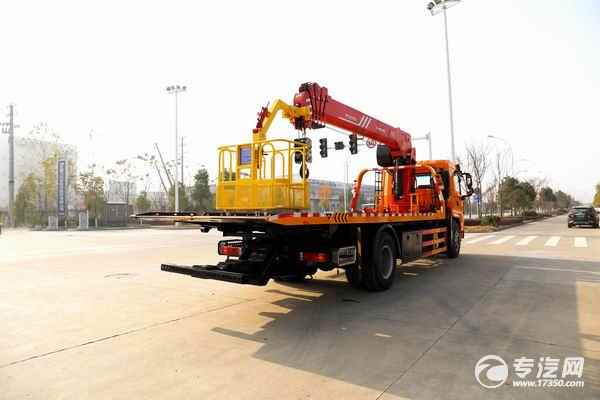 陕汽轩德翼6单桥国六一拖二吊清障车