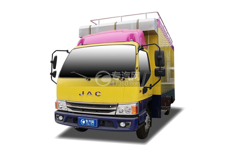 江淮康铃H5国六移动餐车（黄色）
