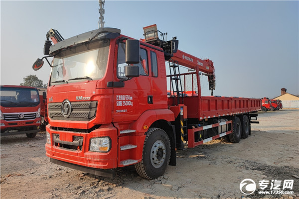 陕汽德龙新M3000后双桥宏昌天马12吨5节随车吊