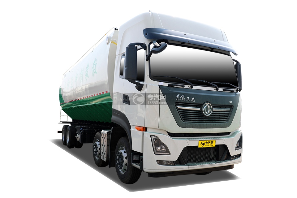 东风天龙KL国六前四后八散装饲料运输车