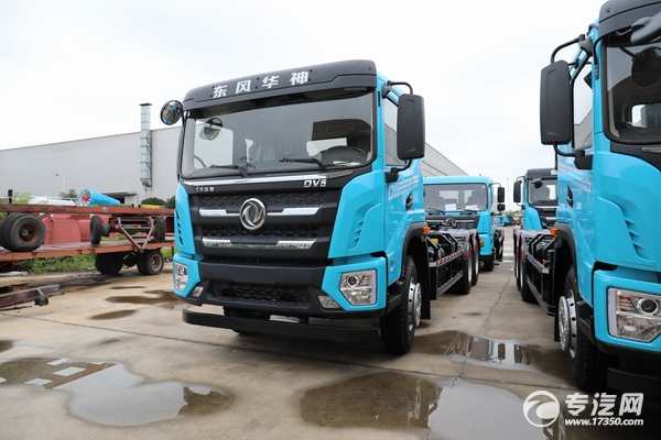 东风华神DV5后双桥国六车厢可卸式垃圾车