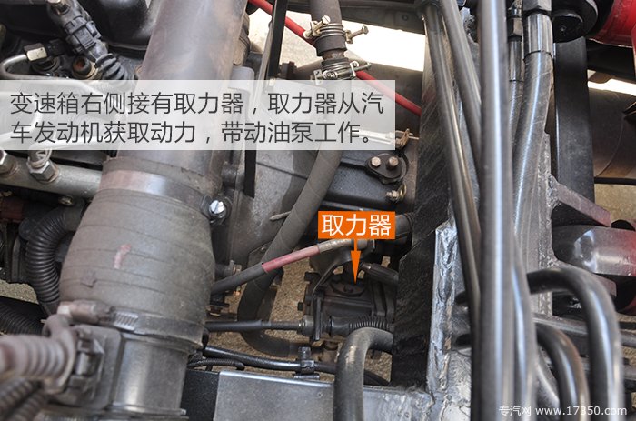 东风勾臂式垃圾车取力器