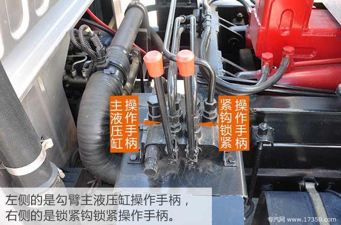 东风勾臂式垃圾车操作手柄